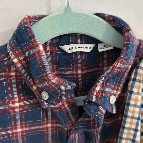 Janie & Jack 2T Button down bundle 100% Cotton - Picture 3 of 4